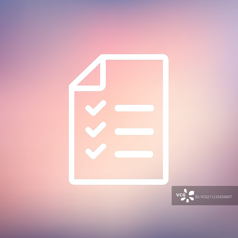 清单列表细线图标图片素材