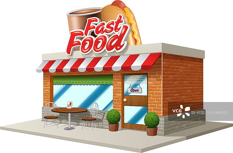 快餐咖啡厅图片素材