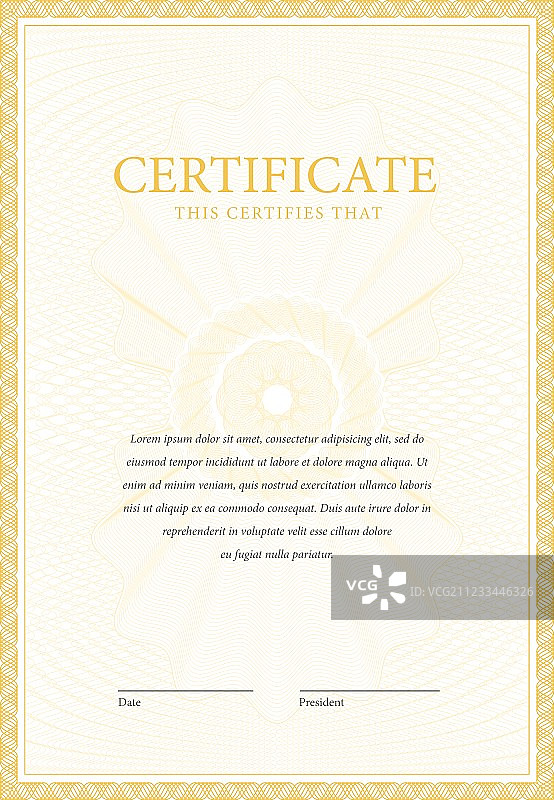 证书和文凭模板图片素材