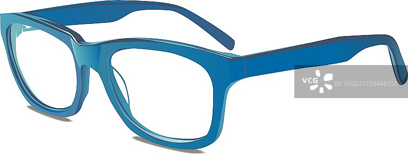 蓝色眼镜图片素材