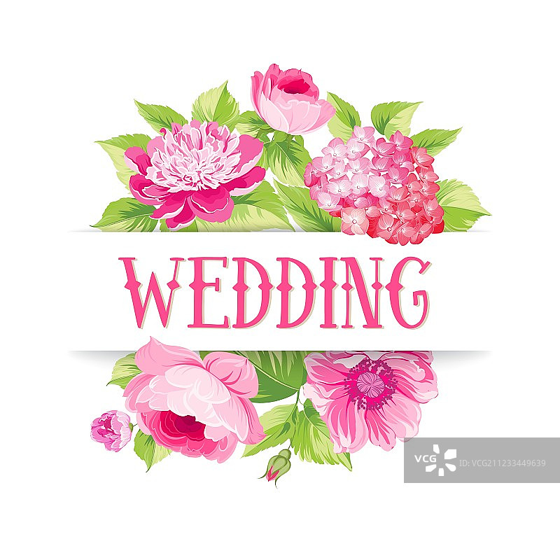 木槿花环图片素材