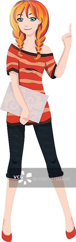 可爱的女孩图片素材