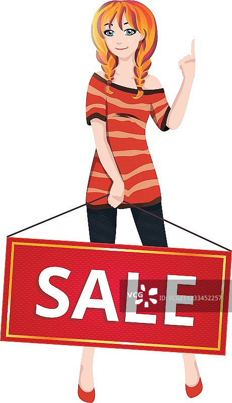 可爱的女孩图片素材