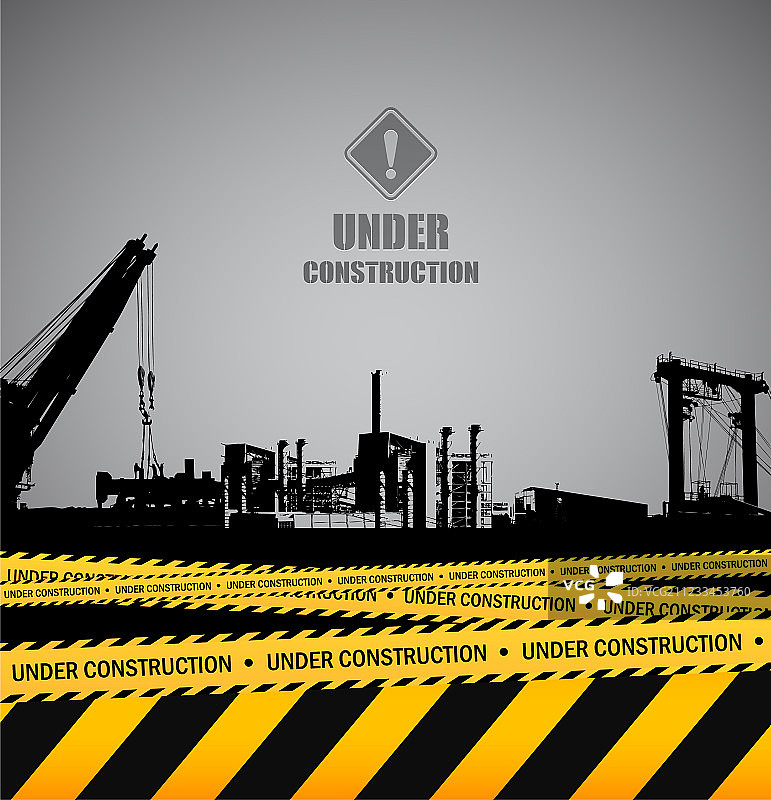 施工工业风模板设计图片素材