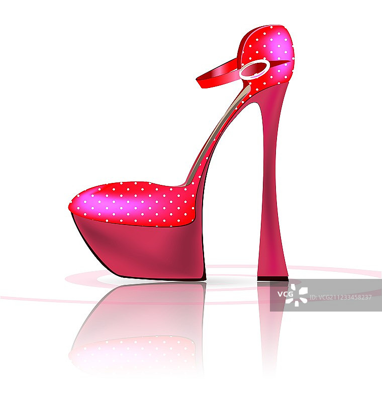 粉色半拖鞋图片素材