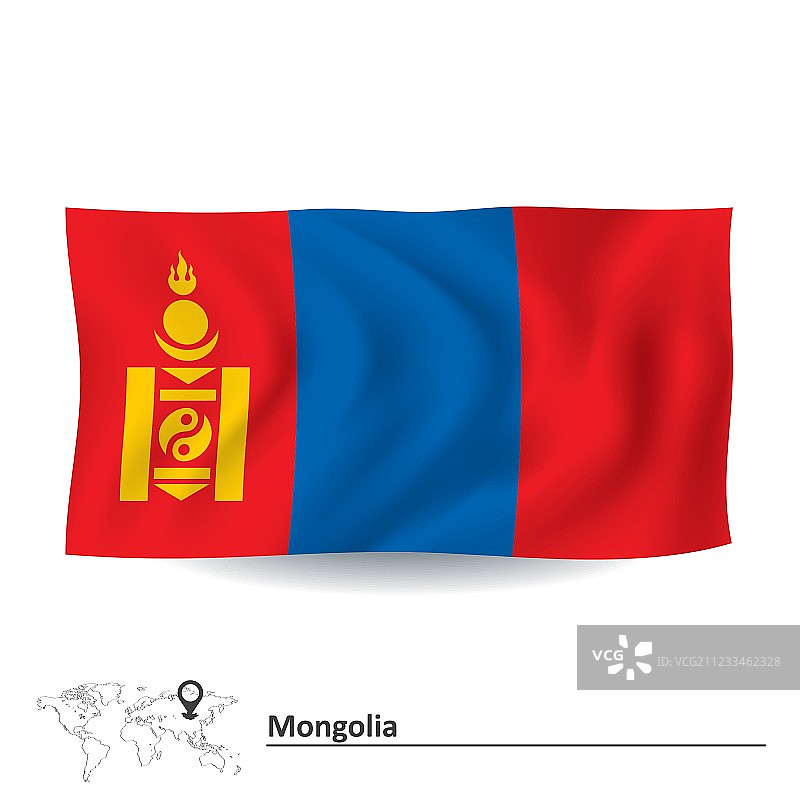 蒙古国国旗图片素材