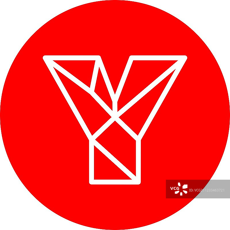 抽象字母Y标志设计模板图片素材