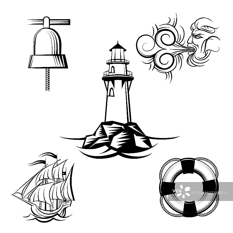 海洋设计元素图片素材