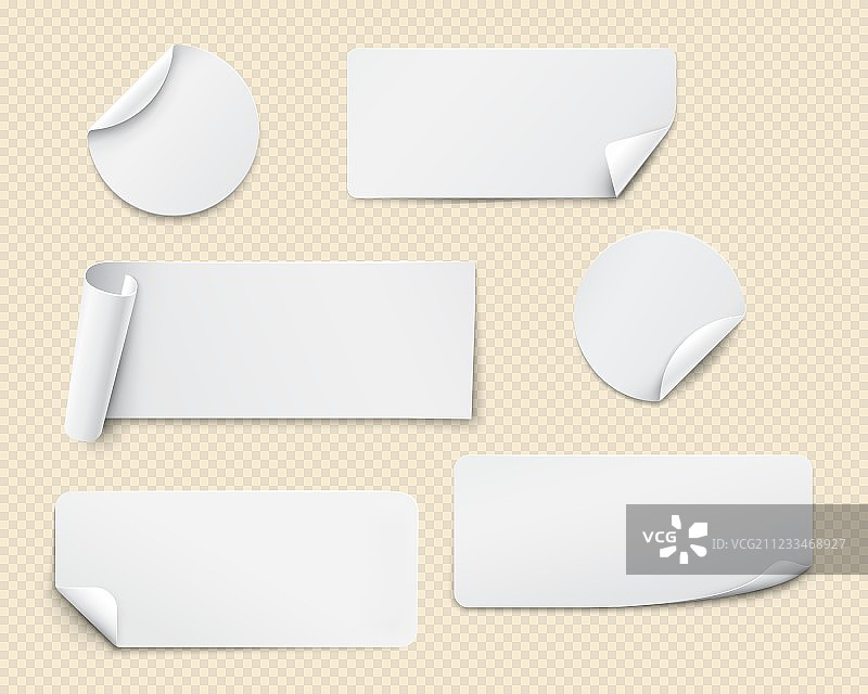 白色贴纸图片素材