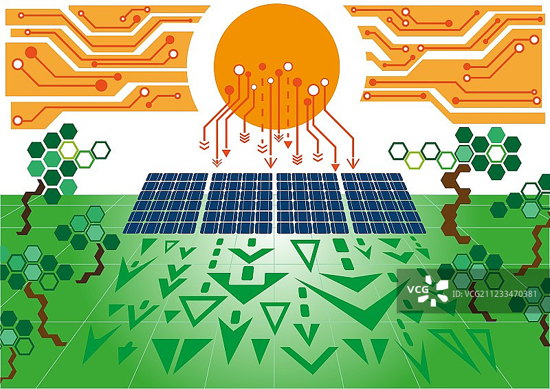 太阳能发电厂图片素材