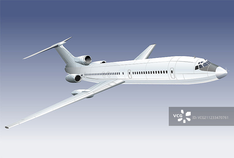 客运喷气式飞机图片素材
