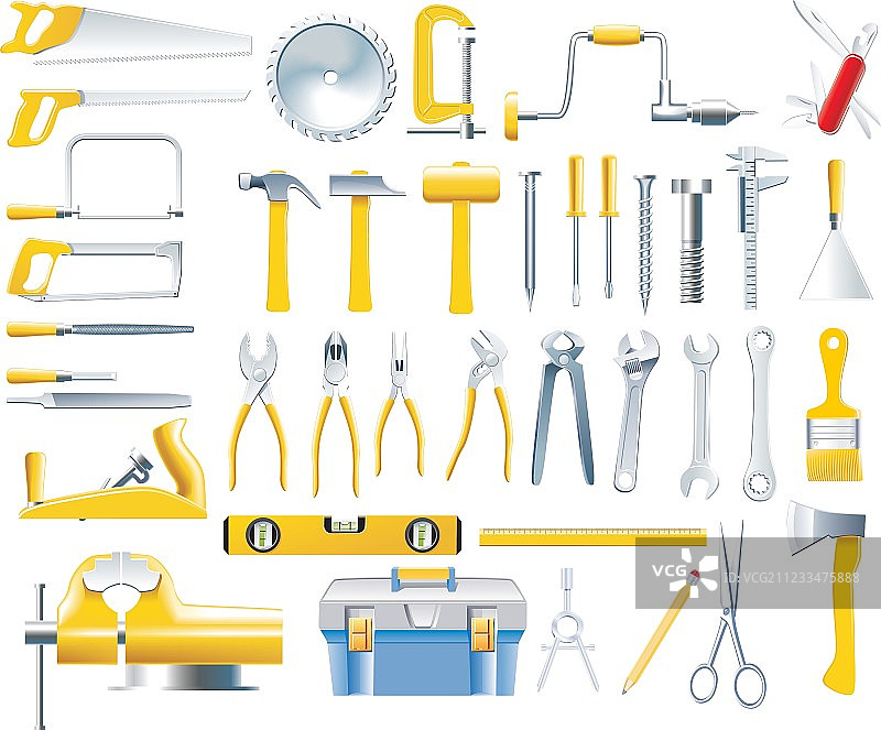 木工工具图标合集图片素材