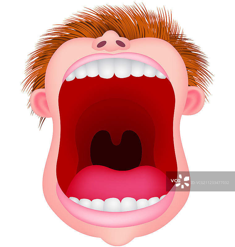 张开的嘴图片素材