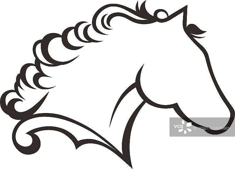 马剪影图片素材