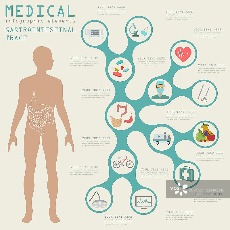 医疗健康信息图图片素材