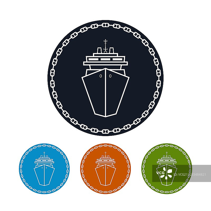 邮轮或航母图标图片素材