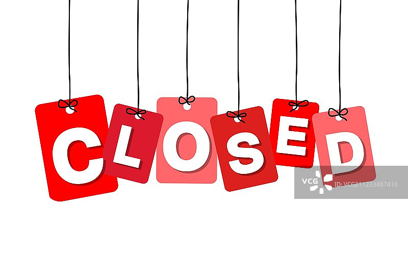 彩色悬挂纸板标签 - 关闭图片素材