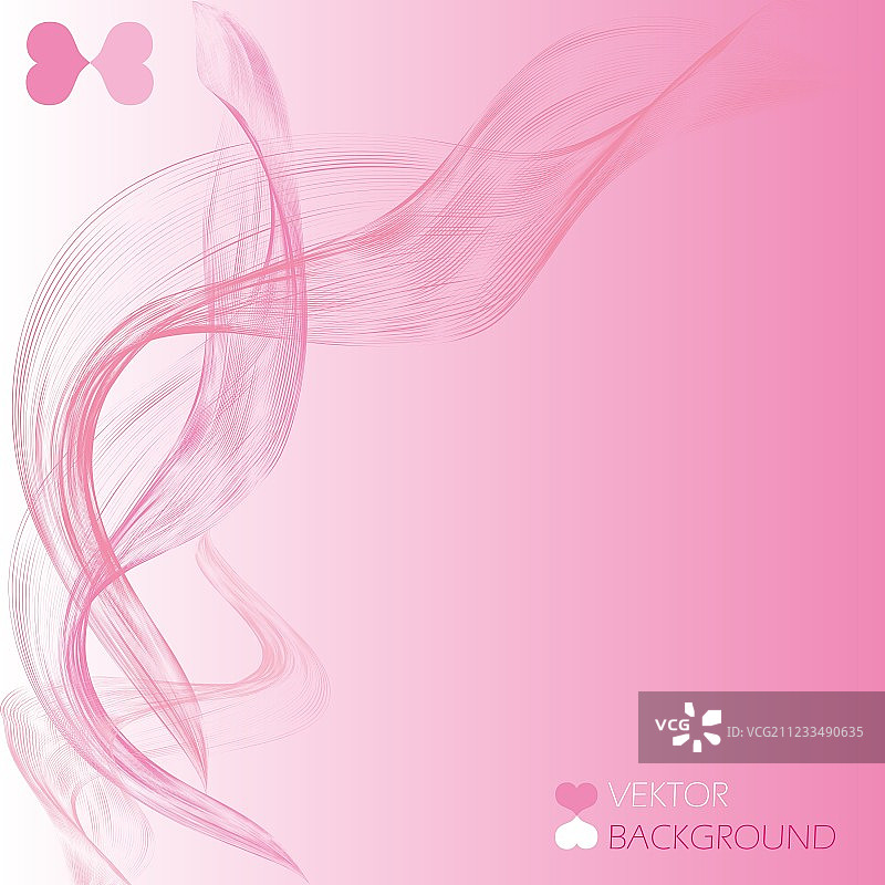 抽象粉色嗖嗖波浪图片素材