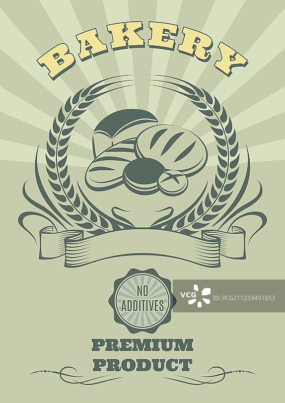 烘焙和面包套装背景标志图片素材