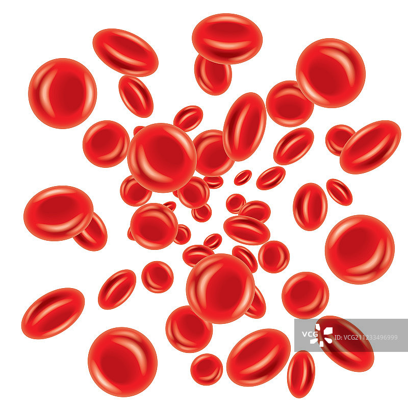 分离的血细胞图片素材