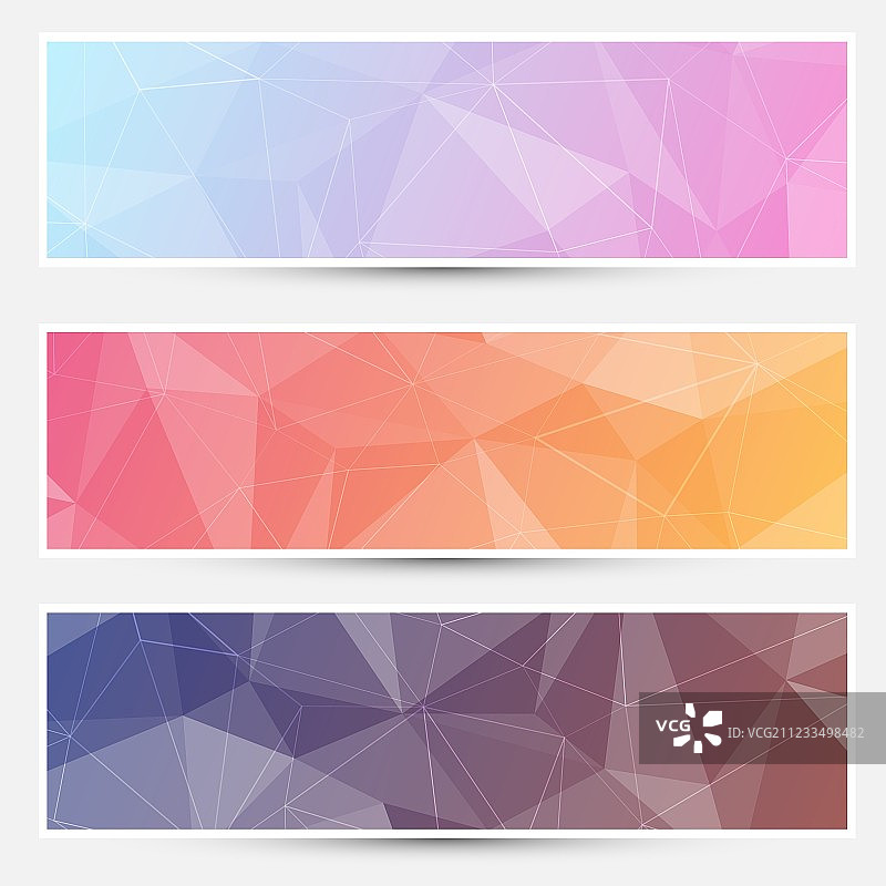 现代水晶结构网页横幅图片素材