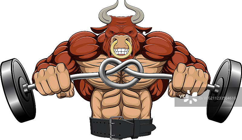 强壮愤怒的公牛图片素材