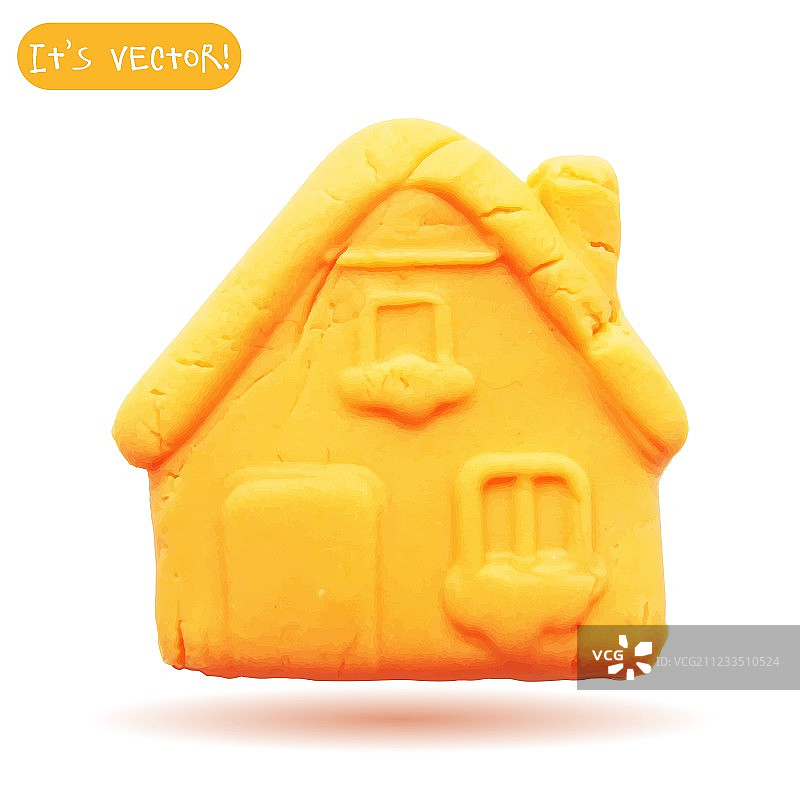 橡皮泥房子图标图片素材
