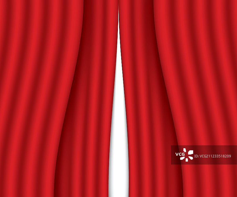红色窗帘图片素材