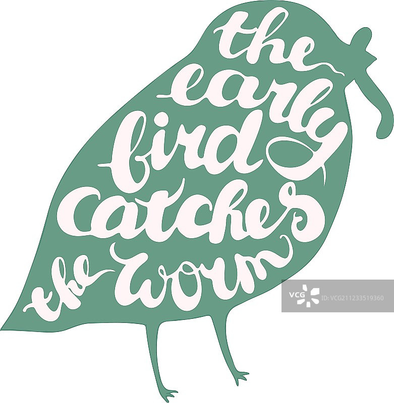 带有鸟类元素的字母组合图片素材