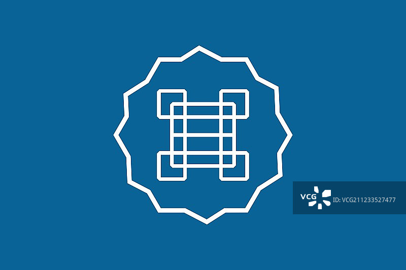 阿拉伯风格抽象字母组合标志模板图片素材