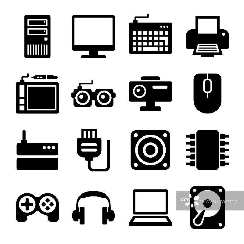 电脑图标合集图片素材