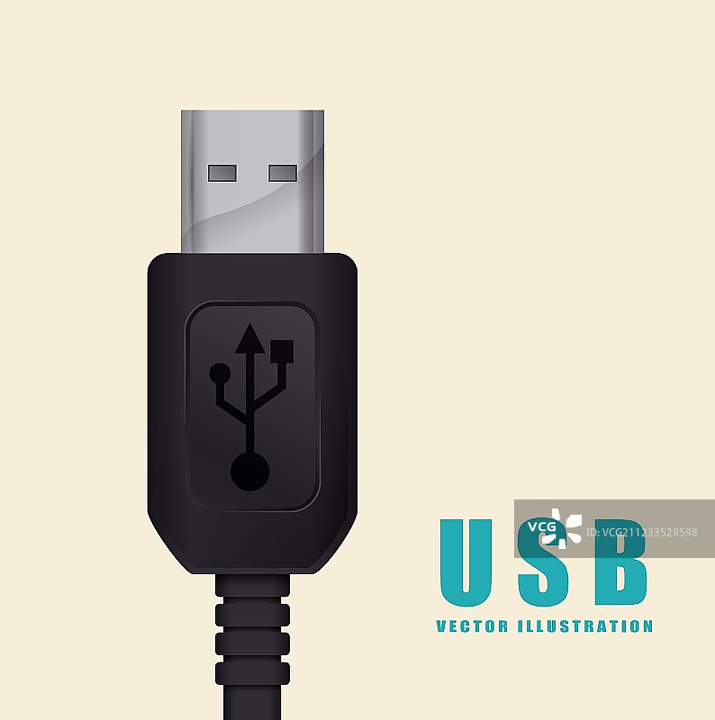 USB连接图片素材