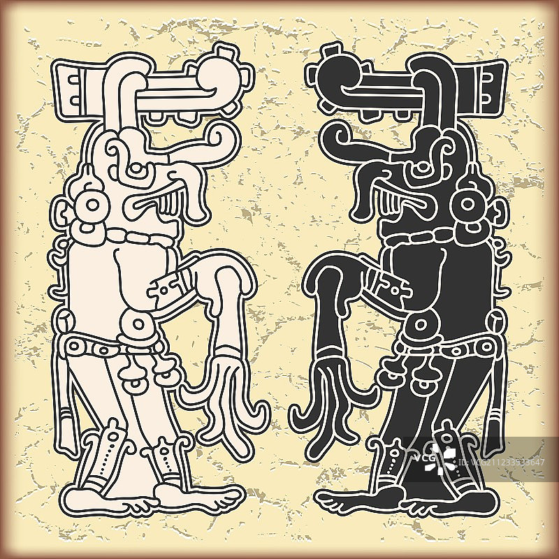 玛雅风格的装饰品图片素材