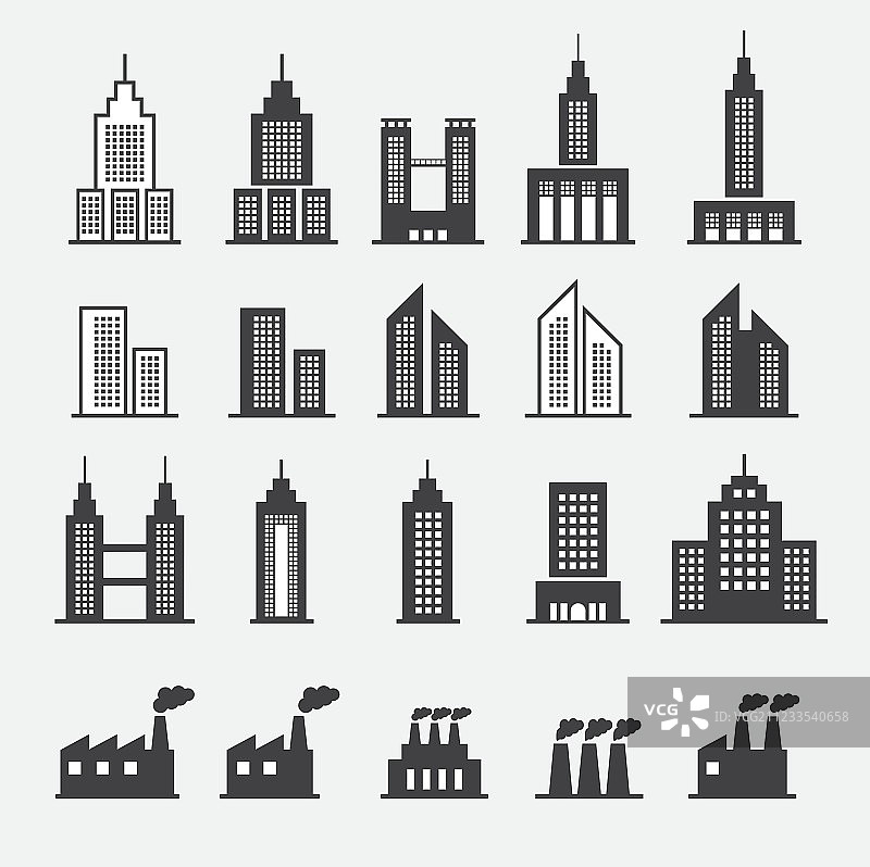 建筑图标图片素材