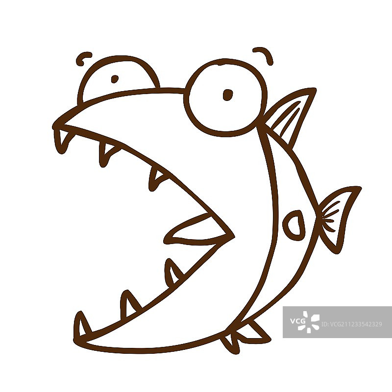 手绘鱼图片素材