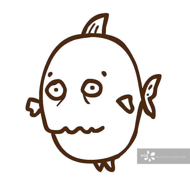 手绘鱼图片素材