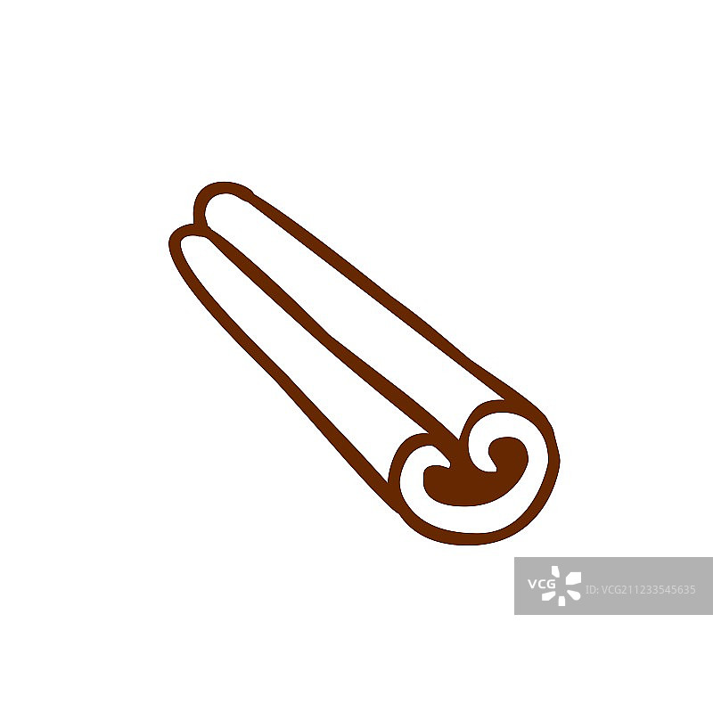 手绘肉桂棒图片素材