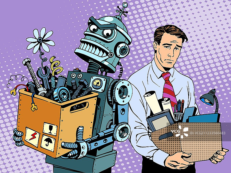 新技术机器人取代人类图片素材