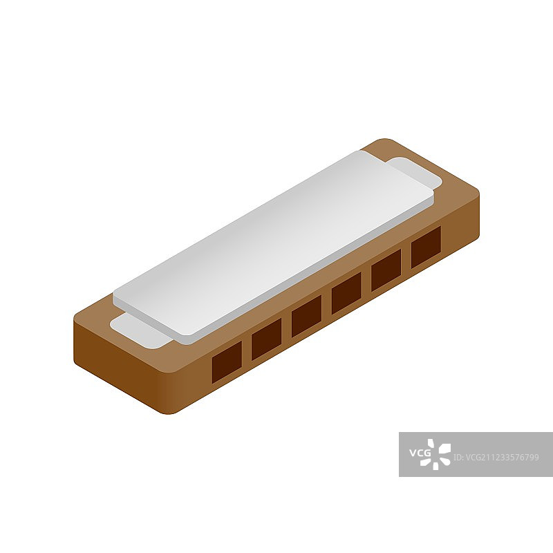 2.5D口琴图标图片素材