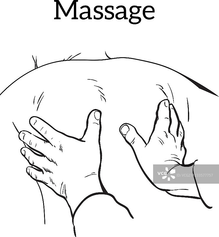 治疗性手法按摩医疗图片素材