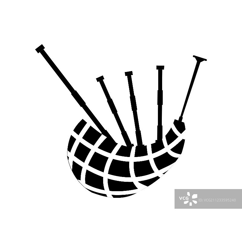 苏格兰风笛图标图片素材