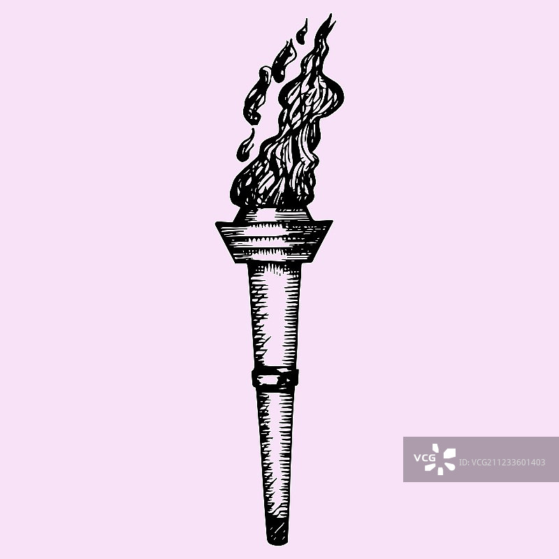 燃烧的火炬图片素材