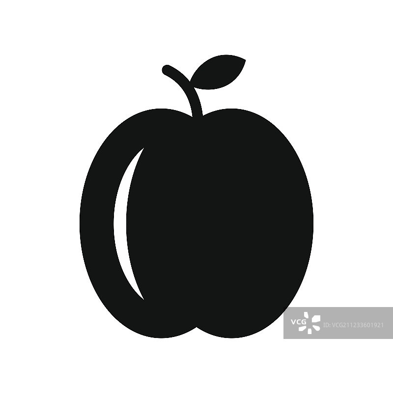 桃子简约图标图片素材