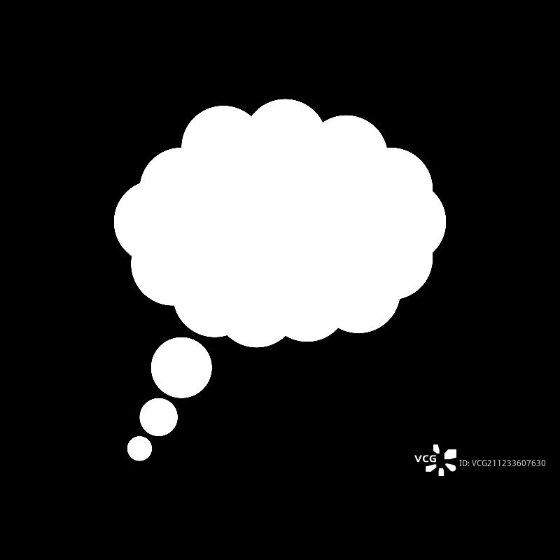 对话气泡图标扁平风格图片素材