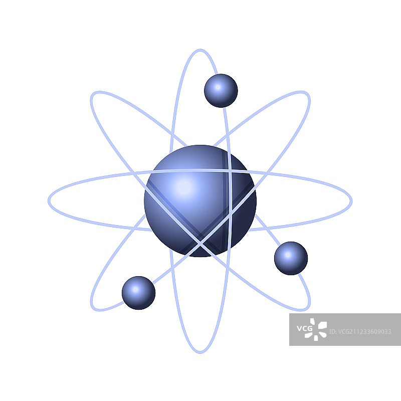 抽象原子结构模型图片素材