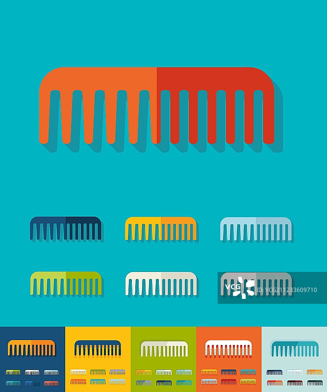 扁平风格扇贝图片素材