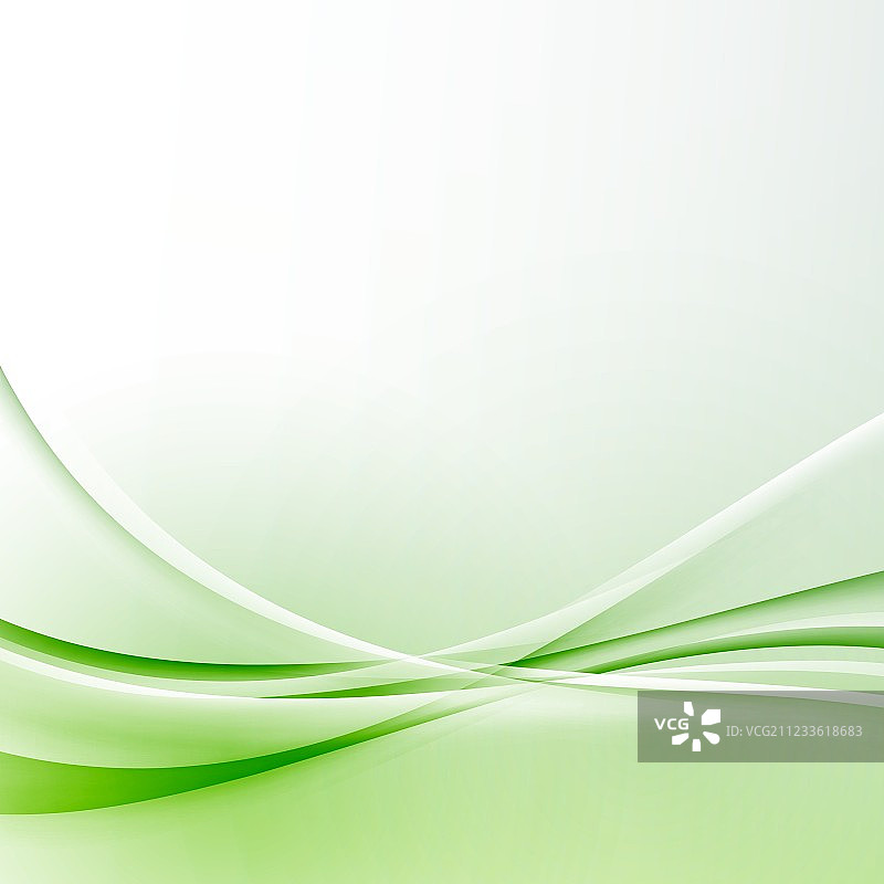 绿色波浪边框抽象现代证书图片素材