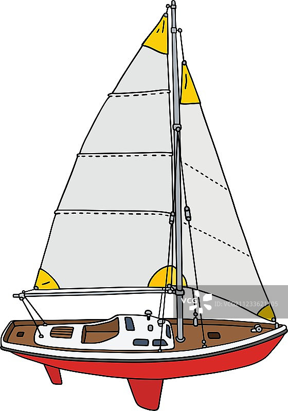 小型帆船图片素材
