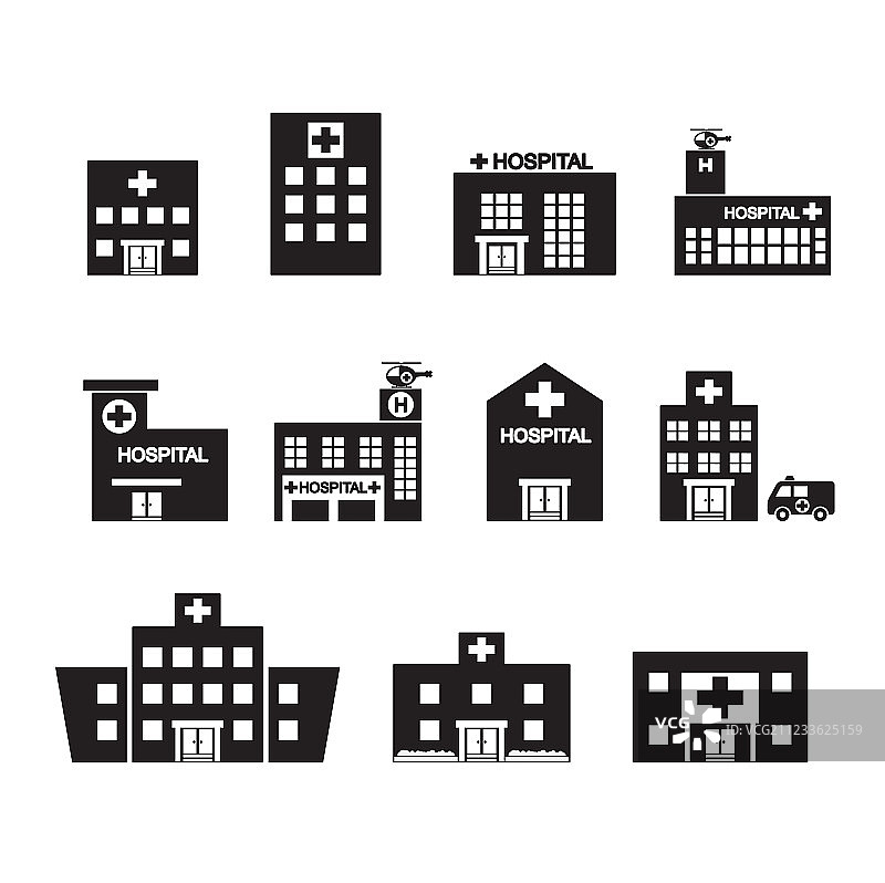 医院图标合集图片素材