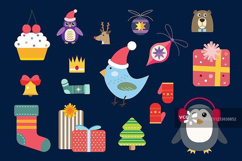 圣诞节图标集图片素材